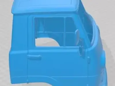 Fiat 625 N 1971 Printable Body Cabin Truck 3D print model