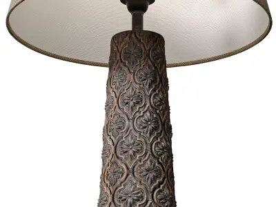 Large Floor lamp in oriental style Torchere Morocco Arabic  3D model
