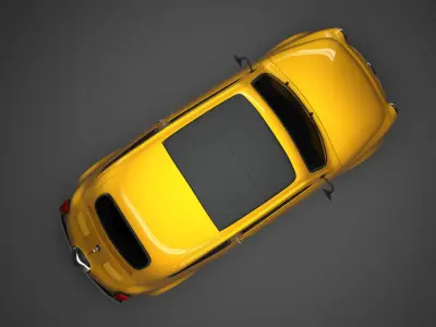 Old Fiat 500 3D model