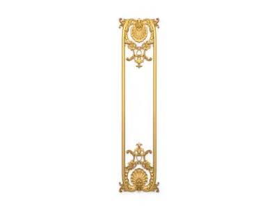 Plaster decorative frame 3d model 015 3D model