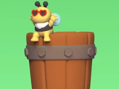 Bee Pot 3D print model