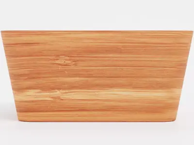 -Bamboo Bowl V3- Low-poly 3D model