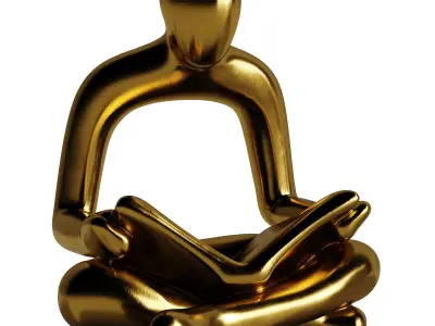 Decorative Abstract Sculpture 05 3D model