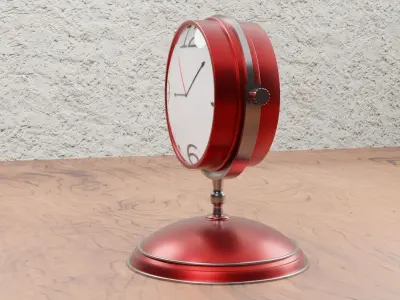 Retro Table Clock 3D model