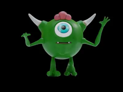 Protester Baby Monster  3D model