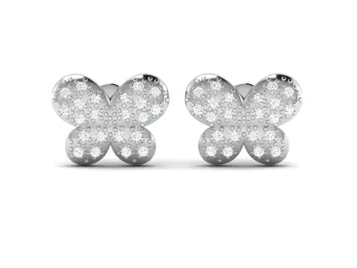 Solitaire Diamond Earring 3D print model purchase