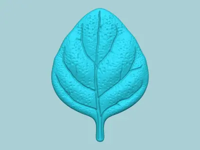 Oregano Leaf Mold - Artificial Herb Molding Tool 3D print model