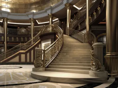 Palace Main Entrance Lobby  3D model