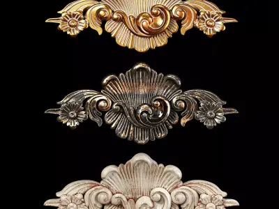Classic carved 018 3D model