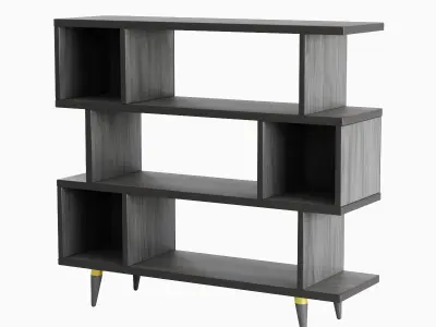 Modern Bookshelf 03  3D model