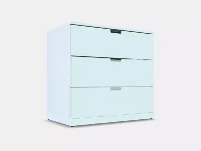 NORDLI Chest of 3 drawers 6 3D model