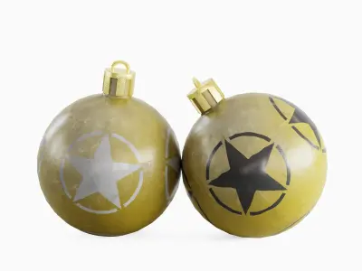 Christmas Tree Ornament 03 Low-poly 3D model
