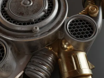 Engine Blade Final Fantasy XV Low-poly 3D model