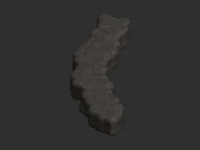 Rock Walkway 3 - Base Free low-poly 3D model