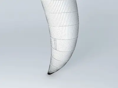 Horn tusk Free 3D model