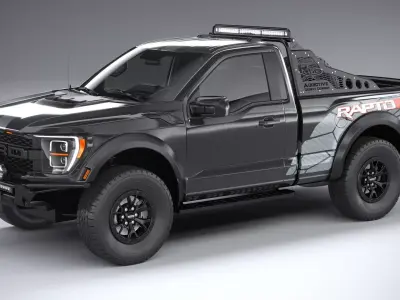 F150 Raptor R 2023 short 3D model