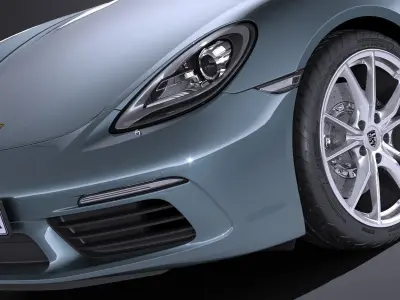 Porsche 718 Cayman 2017 3D model