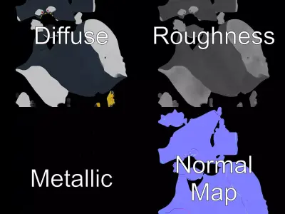 Charming Penguin Character model pack Low-poly 3D model