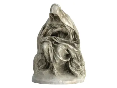 Statue 012 Low-poly 3D model