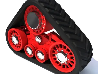 Red Crawler 3 3D model