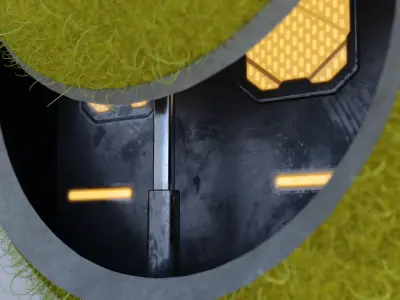 Tennis Ball Mech PBR 3D model