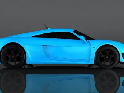 Noble M600 Low-poly 3D model