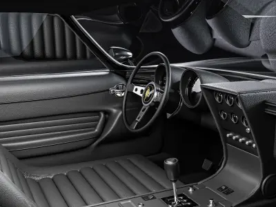 The First Super Car - Black and Gold Special Edition Low-poly 3D model