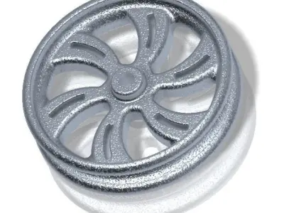 Stylish Alloy Wheel Rim 3D print model