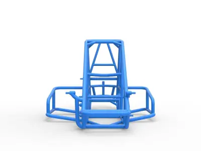 Frame of Midget car Scale 1 to 25 3D print model