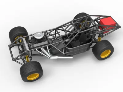 Super Dirt Late model Base Scale 1 to 25 3D print model