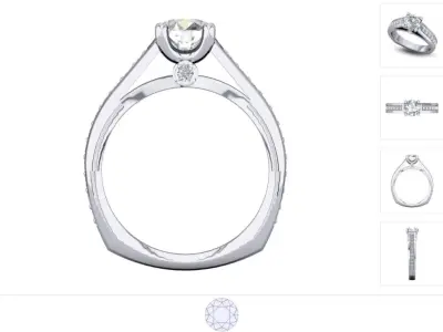 Women ring 3dm stl render detail 3D print model 26