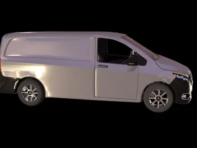 Mercedes-Benz Vito Low-poly 3D model