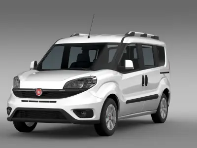 Fiat Doblo 263 UK spec 2017 3D model