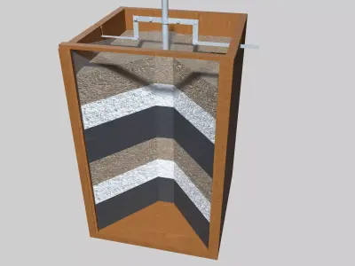 Pipe Earth Electrode Low-poly 3D model