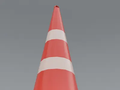 Traffic Cone  Free low-poly 3D model