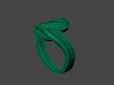Plain Ring Women Ready STL 3DM Models Womens Rings 3D models 3D print model 4