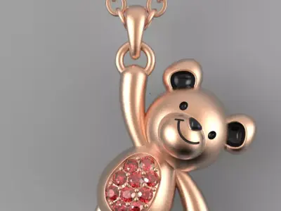 Bear  necklaces 3D print model