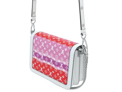 Louis Vuitton Dauphine Bag White Red 3D model