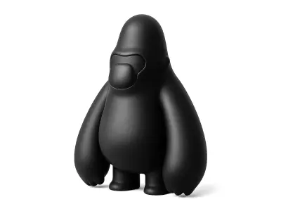 Minimalist  Blacky Kong toy 3D print model