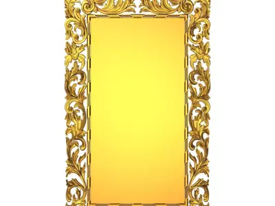 carved frame 3D model 46