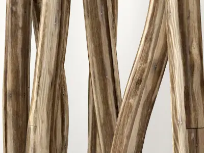 Planter branch crooked n2 3D model