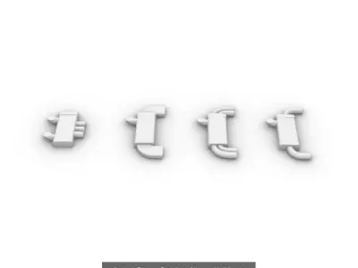 1-64 scale Custom HotWheels Exhaust Pack