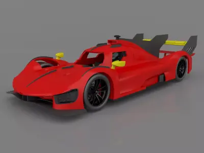 Ferrari 499P Le Mans Hypercar 2023 Ready to Print STL Files 3D print model
