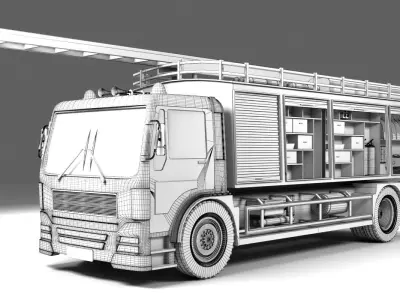 HGV Fire Truck 3D model