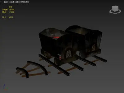 Next generation mining truck Low-poly 3D model