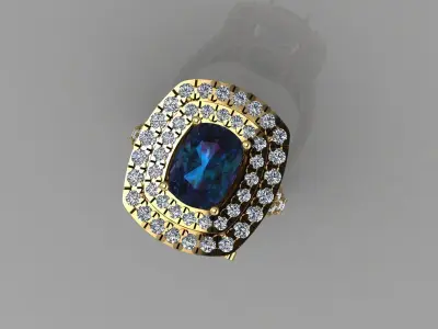 FASION UNIK RING 3D model 4