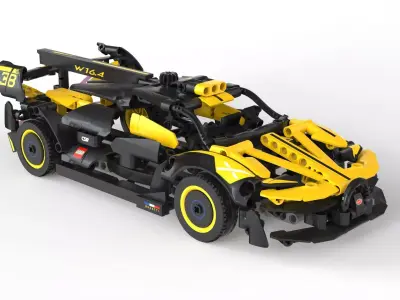 LEGO Technic Bugatti Bolide  Low-poly 3D model