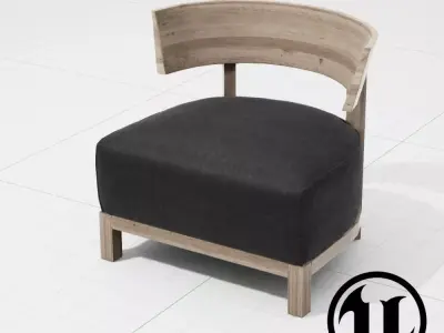 Flexform Thomas Chair UE4 Low-poly 3D model