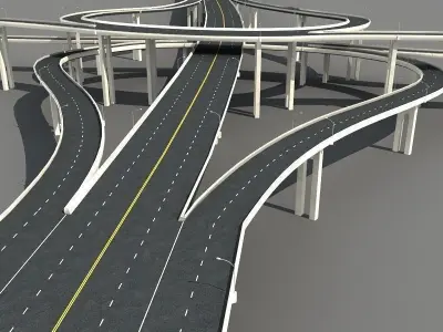 Highway Viaduct 3D model