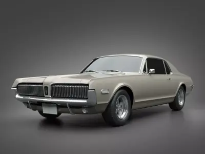 1968 Mercury Cougar 3D model